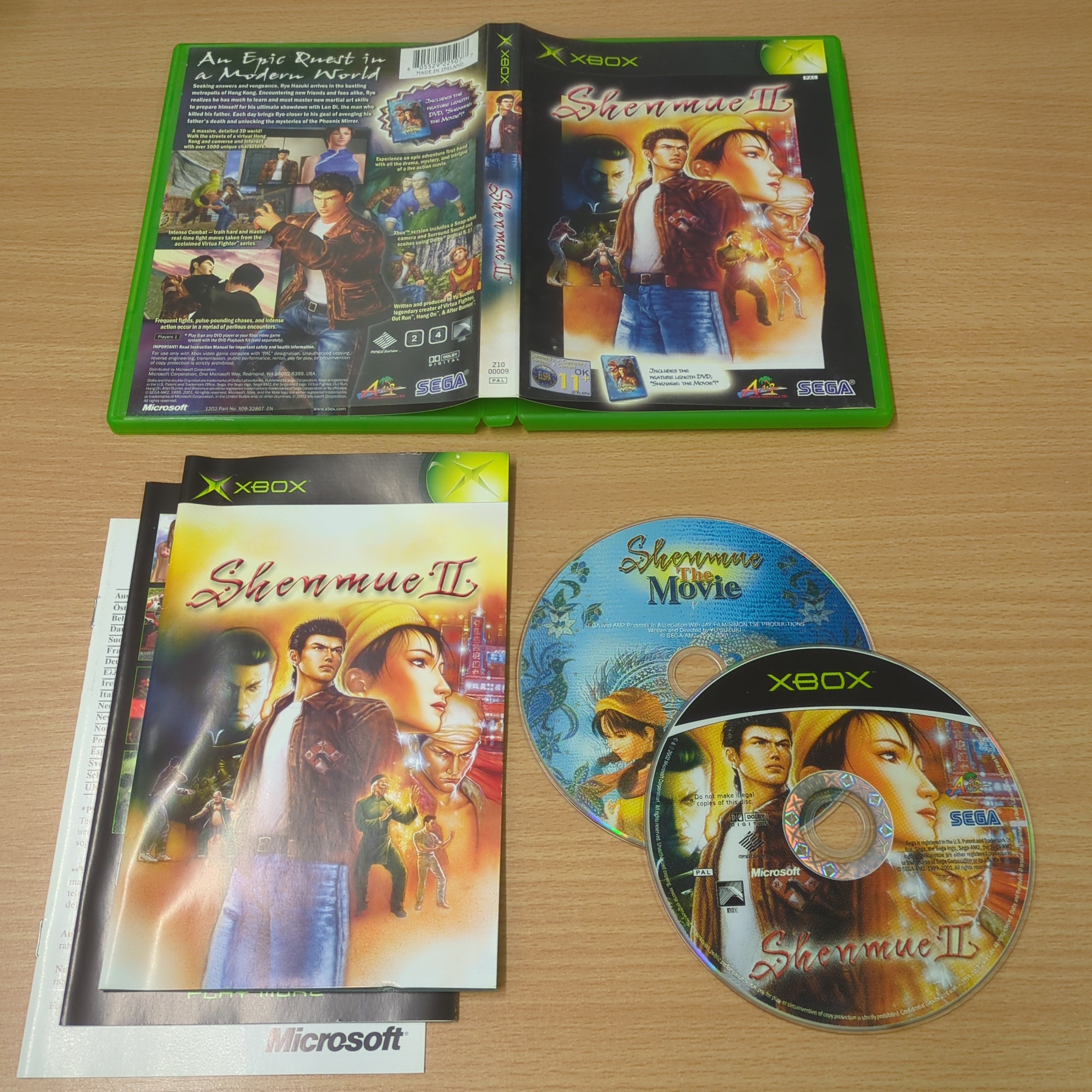 Shenmue II original Xbox game Shenmue II original Xbox game